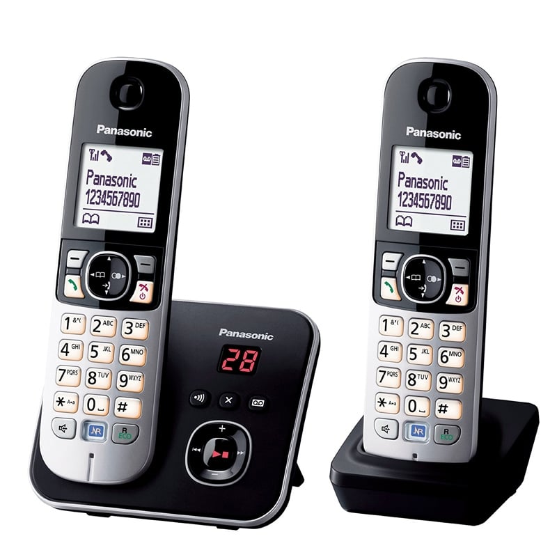 Panasonic KX-TG6822GB Duo DECT Schnurlostelefon schwarz Ausstellungsgerät