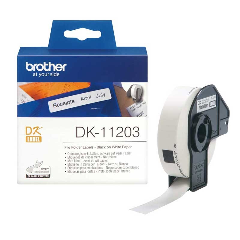 Brother DK11203 Etiketten 17 x 87 mm 300 Stück