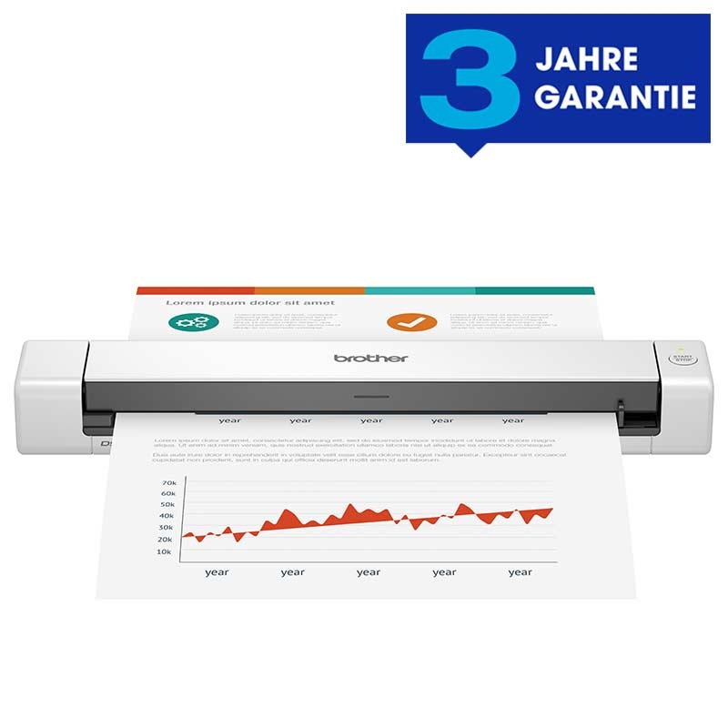 Brother DS-640 mobiler Scanner weiß