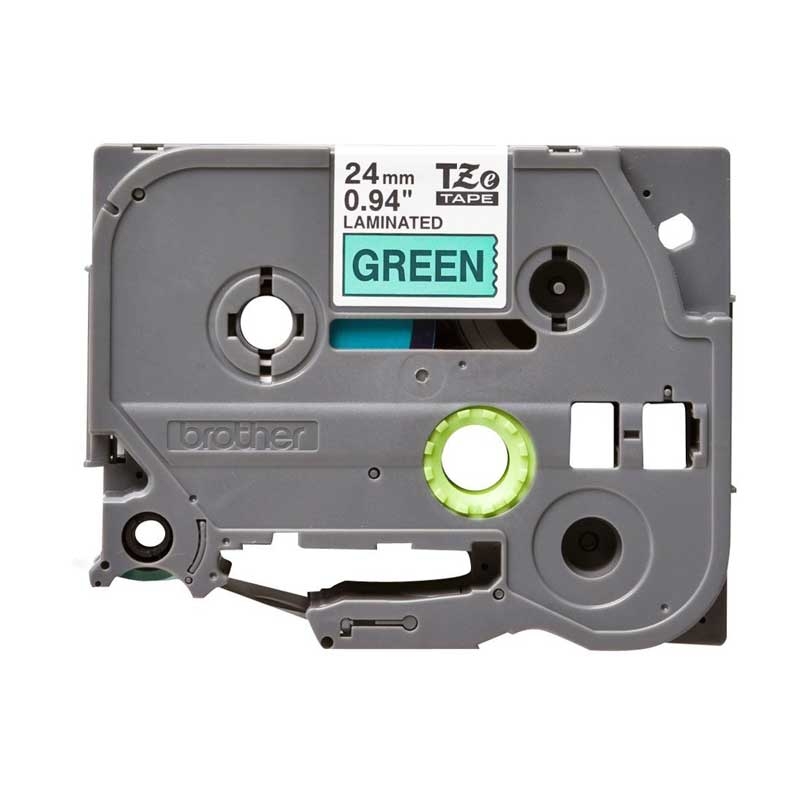 Brother TZE751 P-Touch schwarz auf grün 24mm