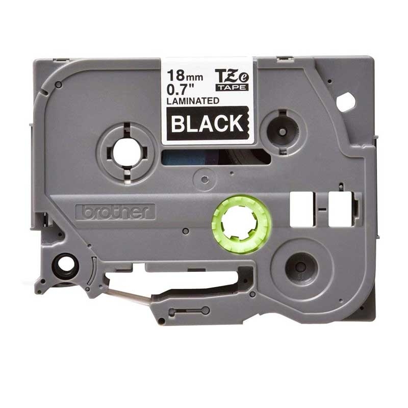 Brother TZE345 P-Touch weiss auf schwarz 18mm