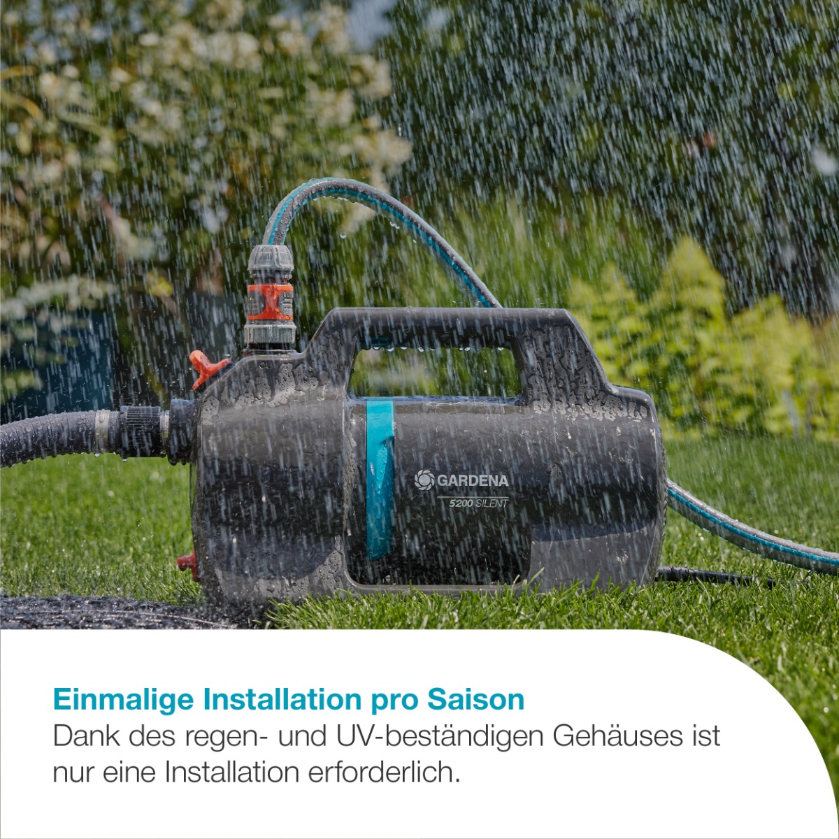 GARDENA 09085-20 Gartenpumpe 5200 Silent Set