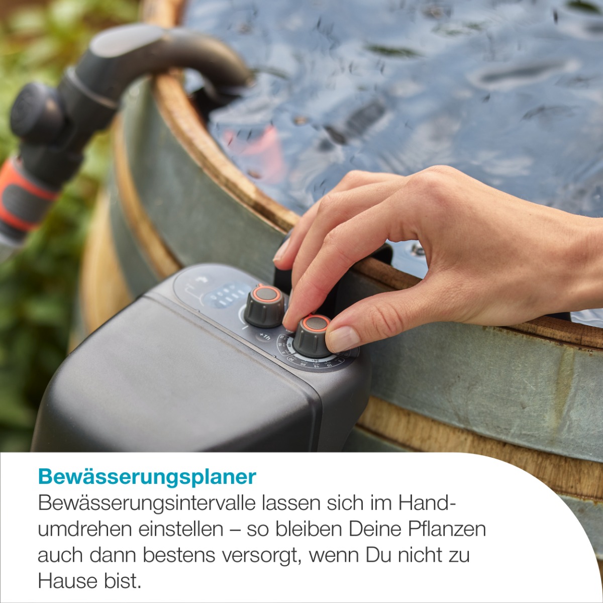 GARDENA 14604-20 Akku-Regenfasspumpe 2600 Comfort 18V P4A Ready-To-Use Set