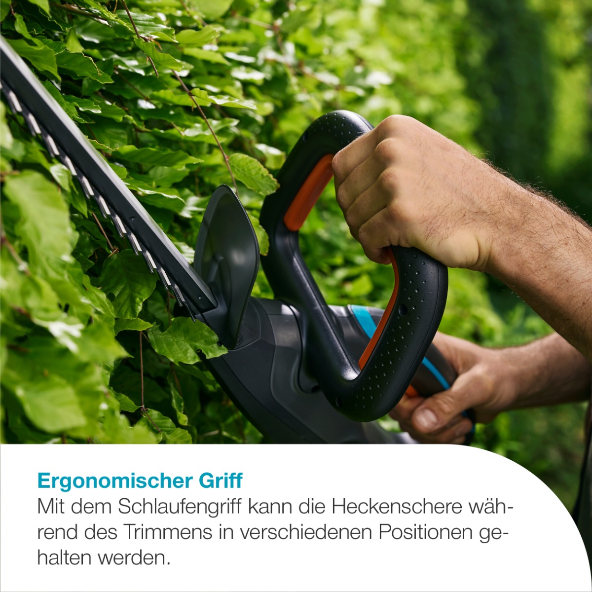 GARDENA 14734-20 Akku-Heckenschere EasyCut 45/18V P4A Ready-To-Use Set