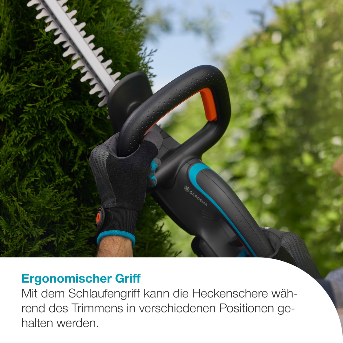 GARDENA 14735-20 Akku-Heckenschere EasyCut 55/18V P4A Ready-To-Use Set