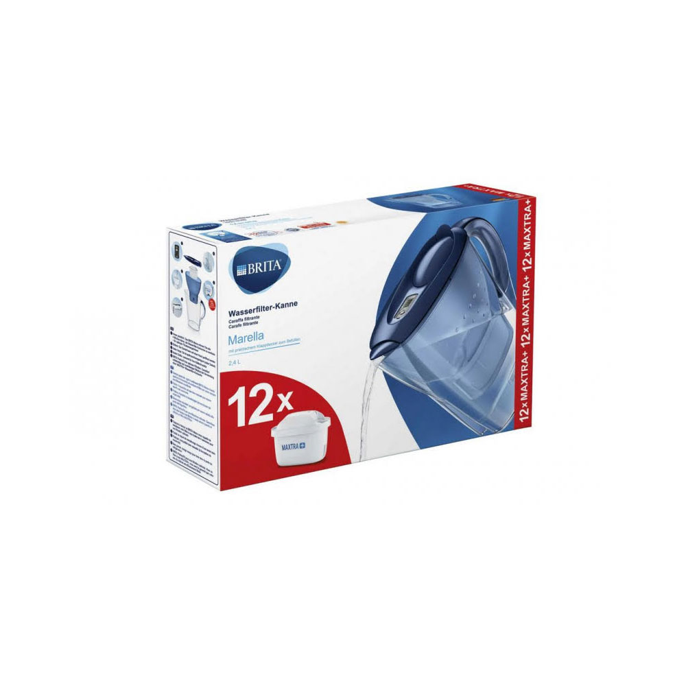 Brita Marella Tischwasserfilter blau inkl. 12 Filter