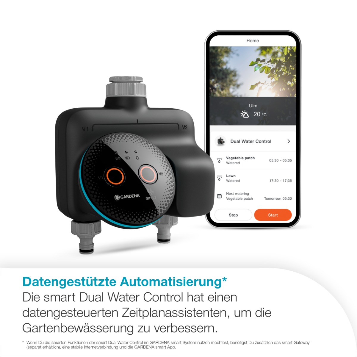 GARDENA 19034-20 smart Dual Water Control