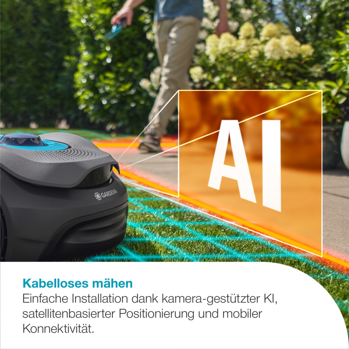 GARDENA 19941-20 Mähroboter smart SILENO sense 400 m² (B-Ware)