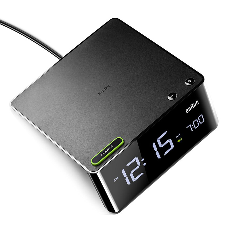 Braun BNC016 LED-Wecker schwarz