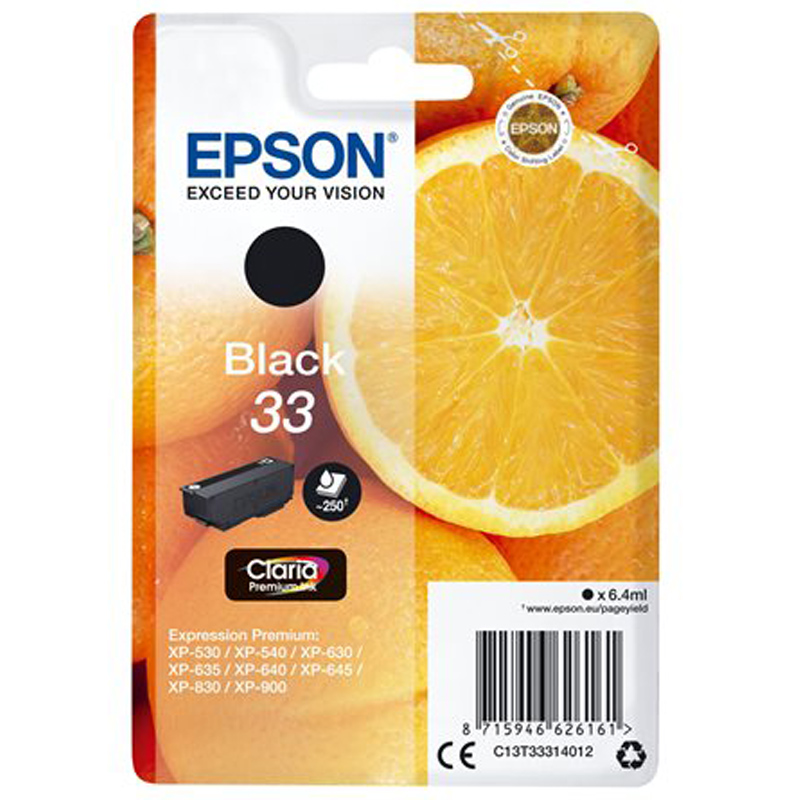 Epson 33 Claria Premium Singlepack schwarz