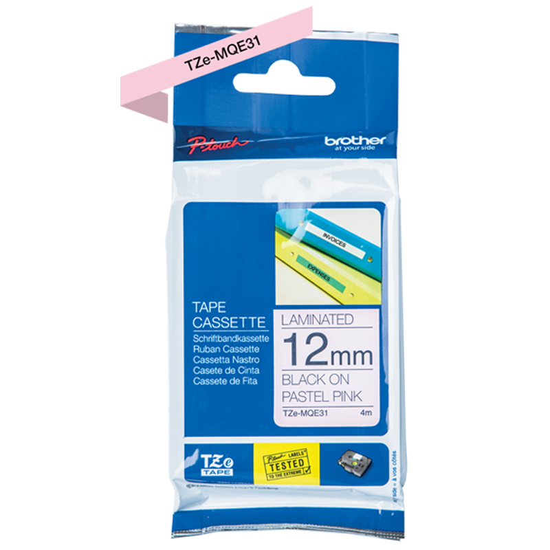 Brother TZe-MQE31 P-touch Pastellpinkes Schriftband