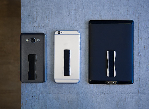 Happy Strappy Smartphone Fingerhalter weiss