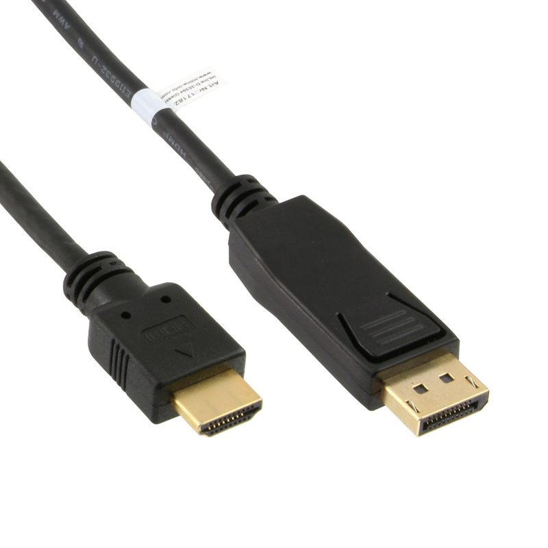 DisplayPort zu HDMI Konverter Kabel schwarz 5m