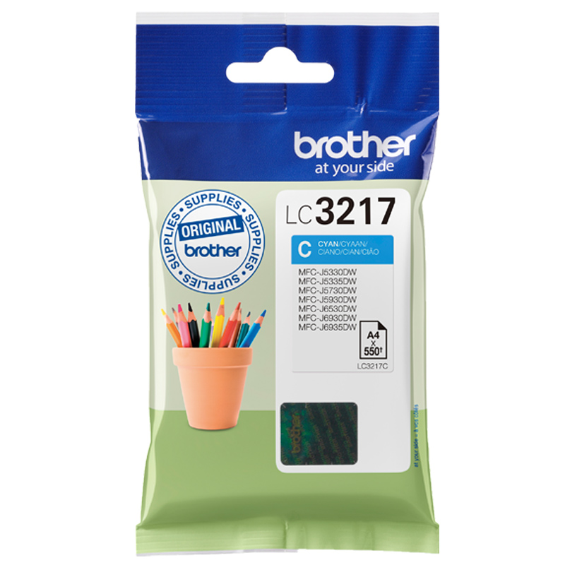 Brother LC-3217C Tinte cyan