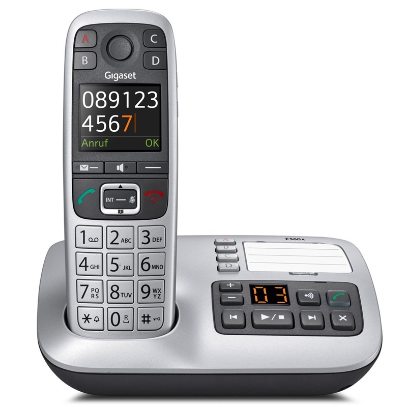 Gigaset E560 A Platin Schnurlostelefon