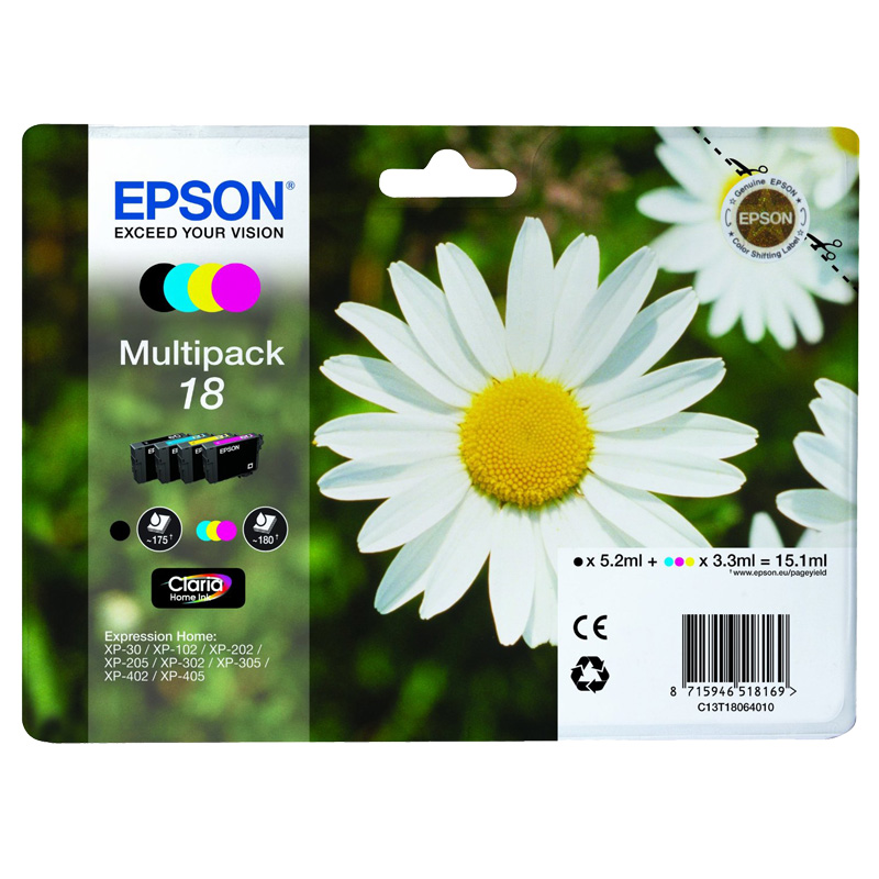 Epson Multipack 18 Claria Home Tintenpatrone