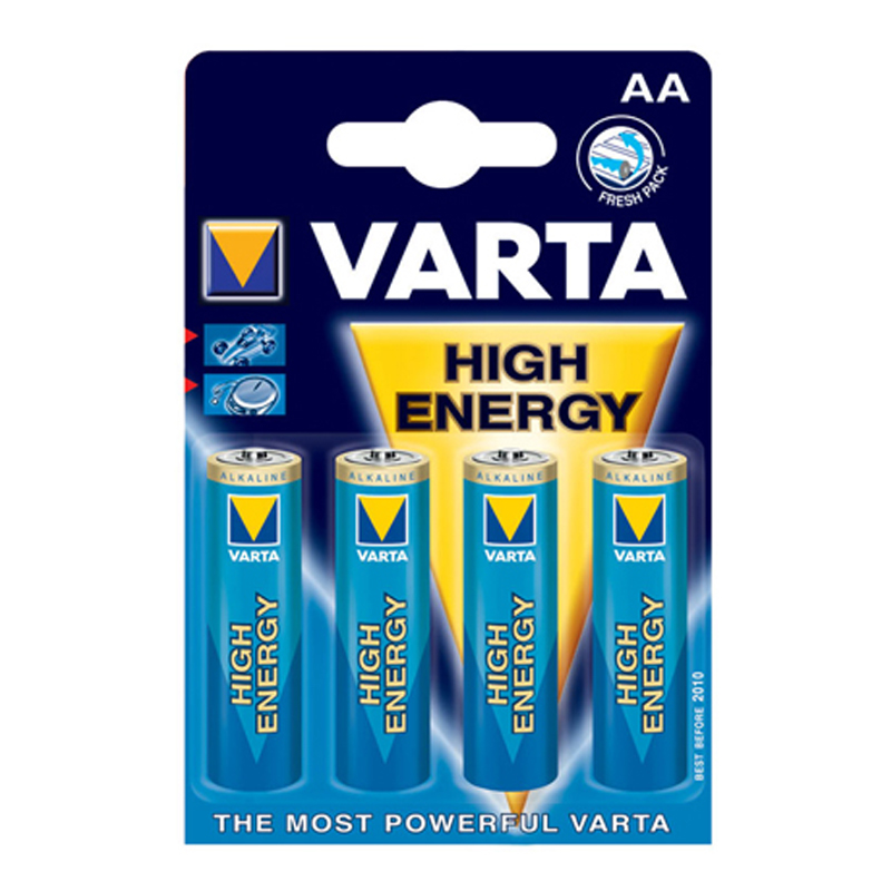 Varta High Energy Mignon AA Batterie 1,5 V 4er Blister