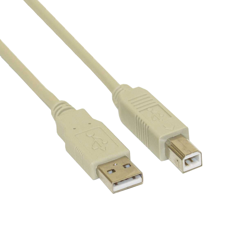 InLine USB 2.0 Kabel A/B 3m beige 34535H