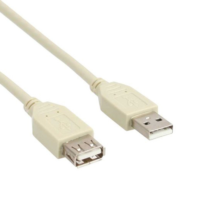 InLine USB2.0 Verlängerung 3m beige