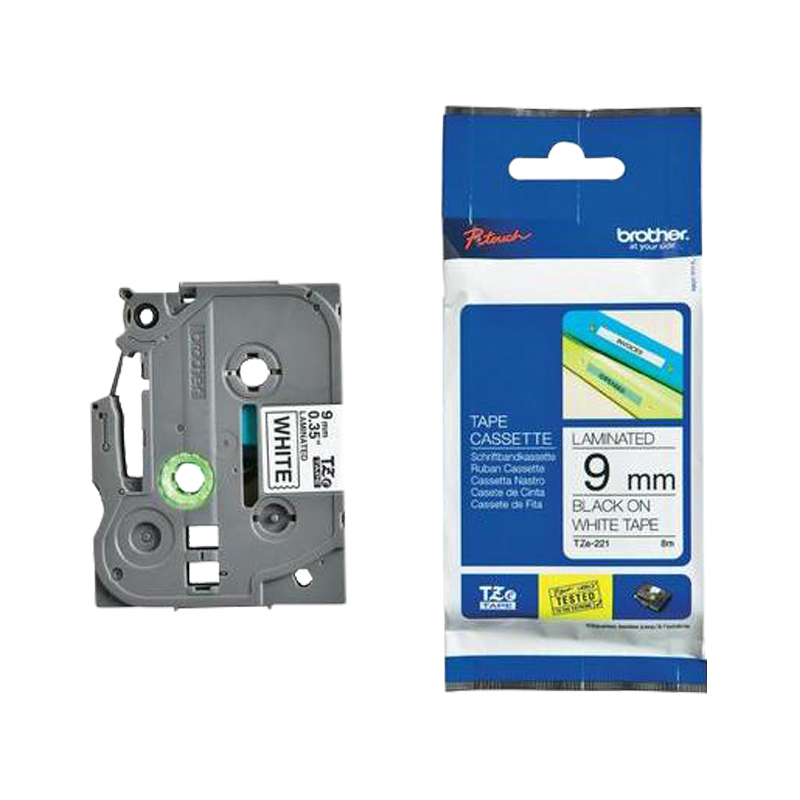 Brother P-Touch Tape TZe-221 9mm