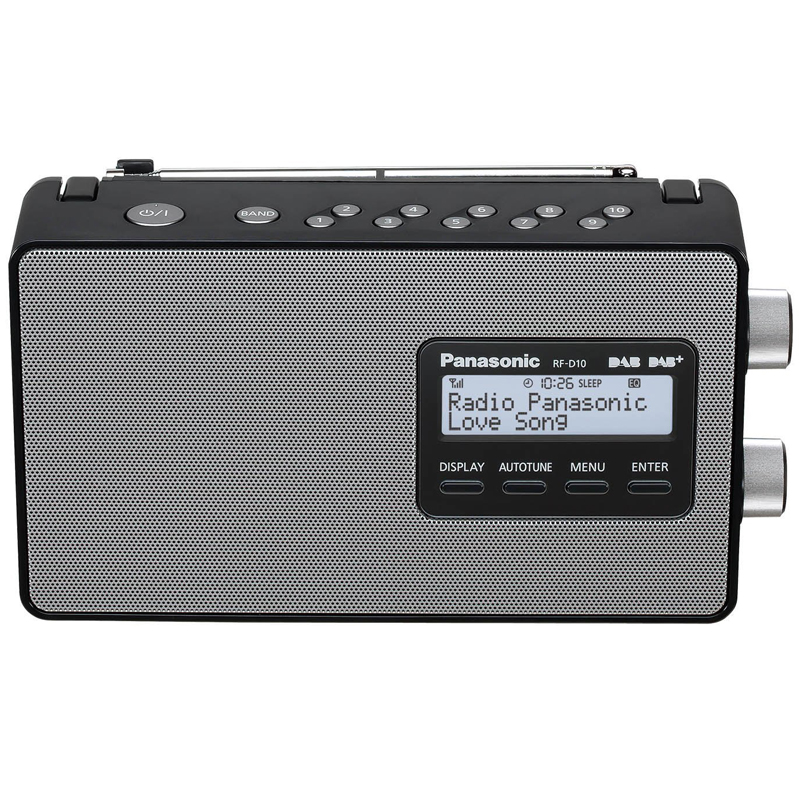 Panasonic RF-D 10 EG-W Design-Radio schwarz