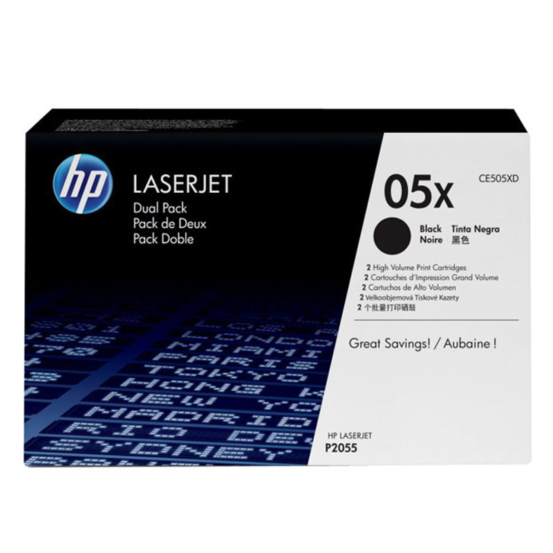 HP 2er-Pack Toner CE505X