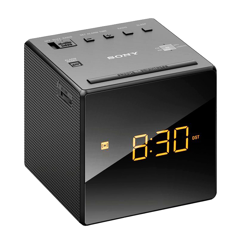 Sony ICF-C1B Uhrenradio schwarz Ausstellungsgerät