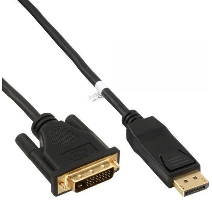 Inline DisplayPort zu DVI Konverter Kabel, schwarz, 3m