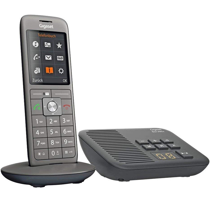 Gigaset CL660A Schnurlostelefon mit Anrufbeantworter anthrazit