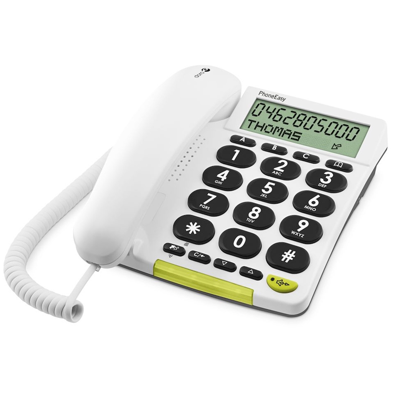 Doro PhoneEasy 312cs weiß schnurgebundenes Telefon