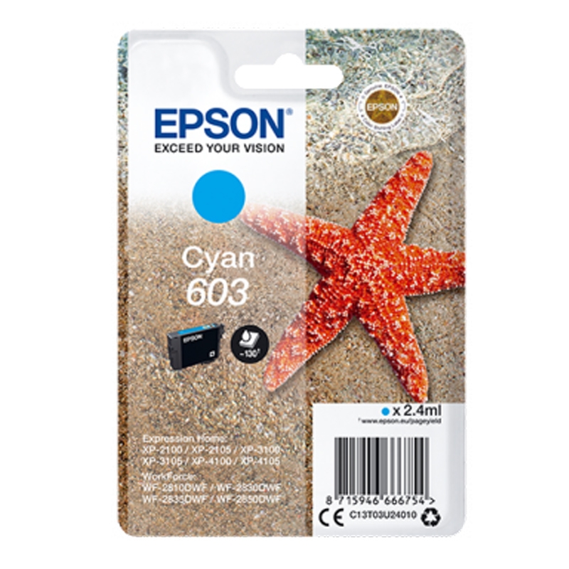 Epson 603 Singlepack Cyan