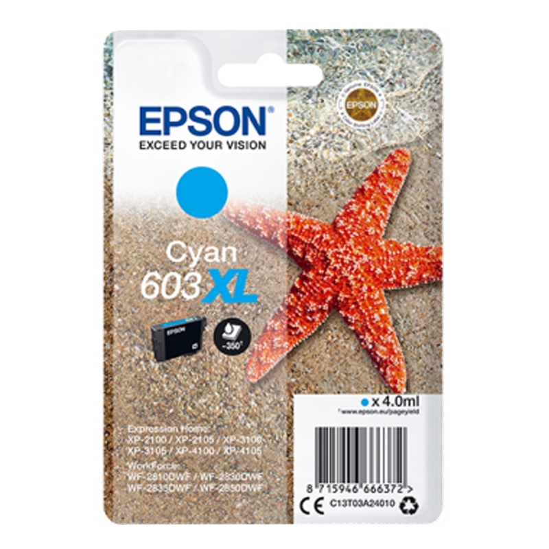 Epson 603XL Singlepack cyan