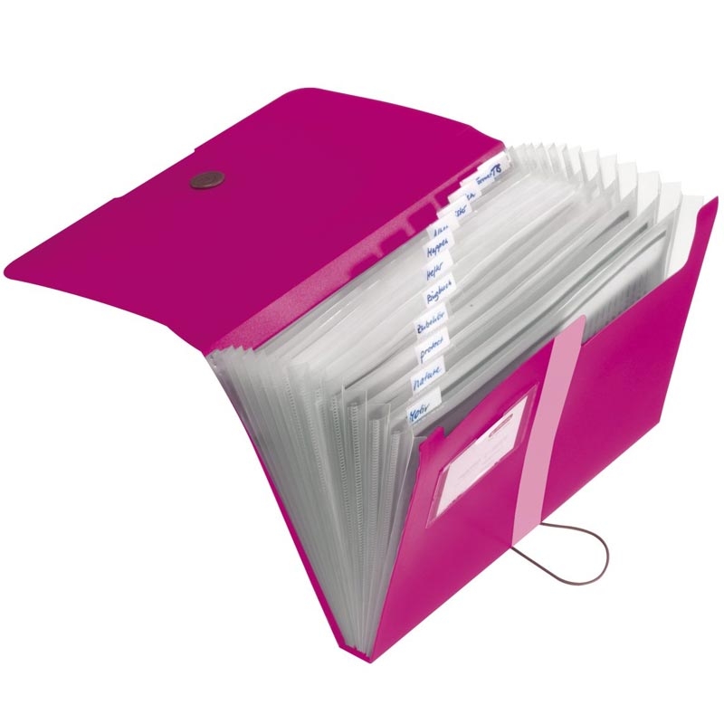 Herlitz Fächermappe A4 PP 12 Fächer rot