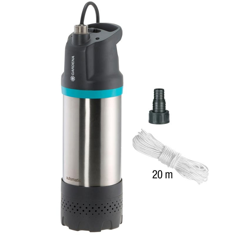GARDENA 01771-20 Tauch-Druckpumpe 5900/4 inox automat., 900W, 3,5 bar, IPX8
