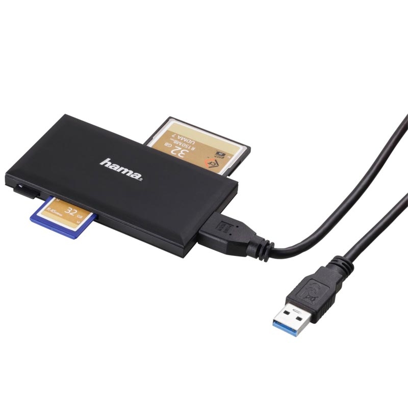 Hama USB-3.0-Multi-Kartenleser schwarz