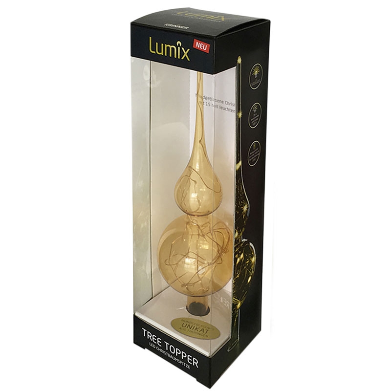 Krinner Lumix Tree Topper Christbaumspitze Bernstein