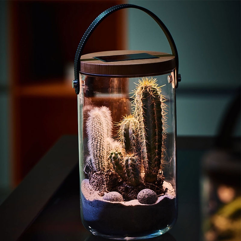 Krinner Lumix Deco Glass LED-Solarleuchte Long