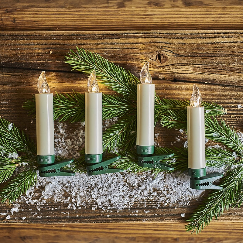 Krinner Lumix SuperLight 5er Erweiterungs-Set Kabellose Christbaumkerzen Elfenbein