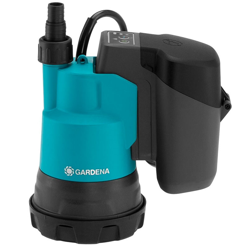 GARDENA 14600-20 Akku-Klarwasser-Tauchpumpe 2000/2 18V P4A Set