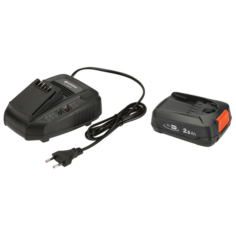 GARDENA 14906-20 Starter-Kit P4A PBA 18V/45 2,5 Ah + AL 1830 CV