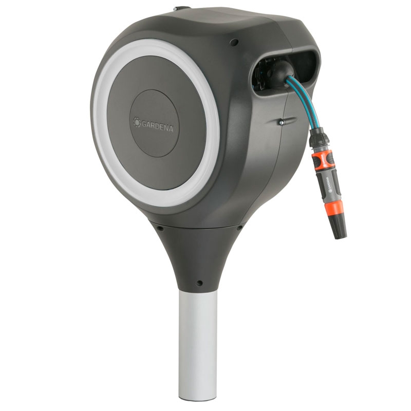 GARDENA 18606-20 Garten-Schlauchbox RollUp S (weiß) 15 m