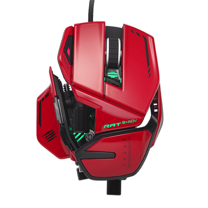 MadCatz R.A.T. 8+ ADV Optische Gaming Maus rot