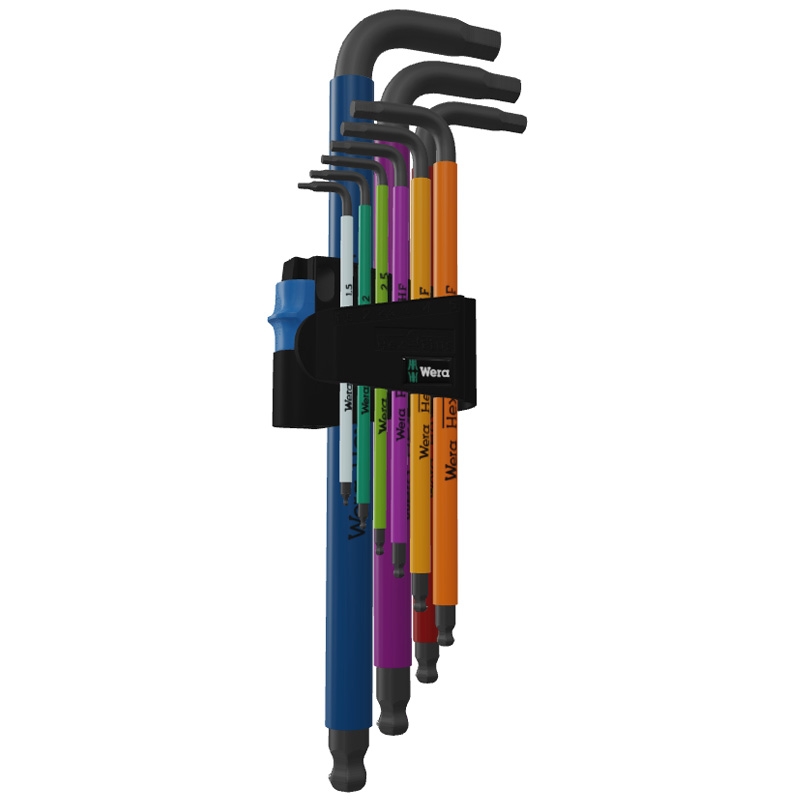 Wera 950/9 Hex-Plus Winkelschlüsselsatz Blacklaser