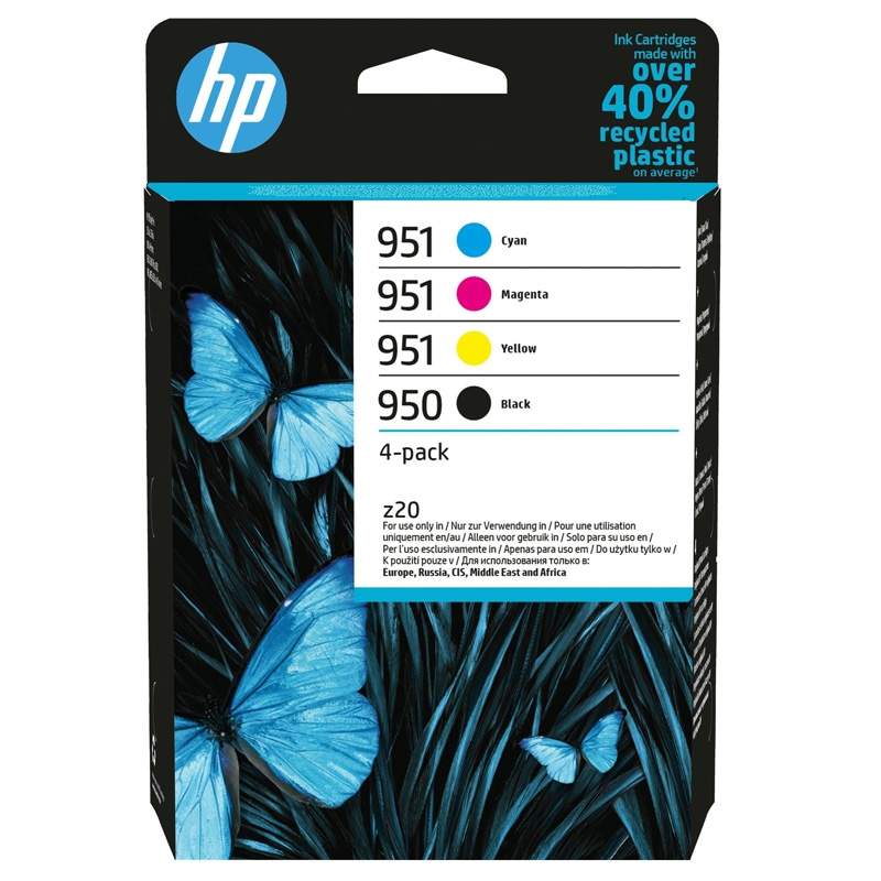 HP 950 951 Cyan Magenta Yellow Black 4-pack