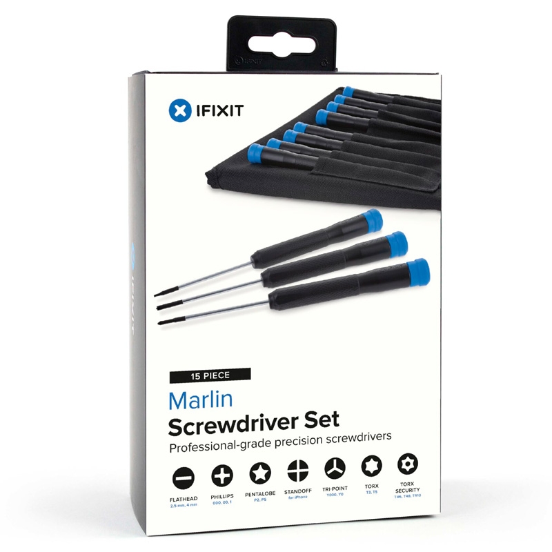 iFixit Marlin Screwdriver Set 15 Precision Screwdrivers