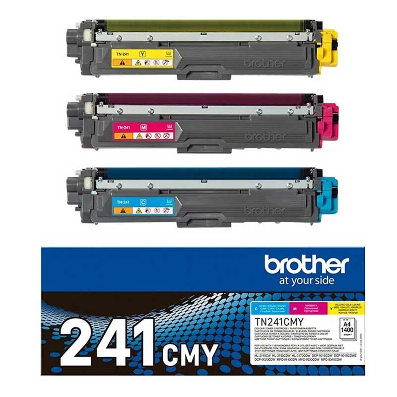 Brother TN241CMY Toner gelb, cyan, magenta 3er Pack