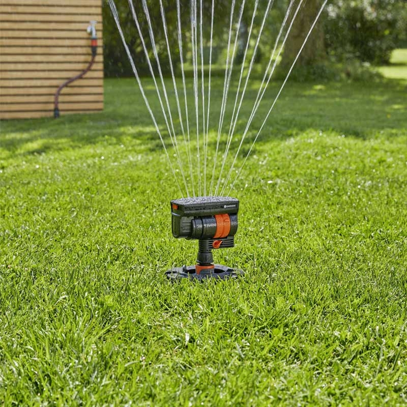 GARDENA 8272-20 Sprinklersystem Pipeline Start-Set mit Viereckregner