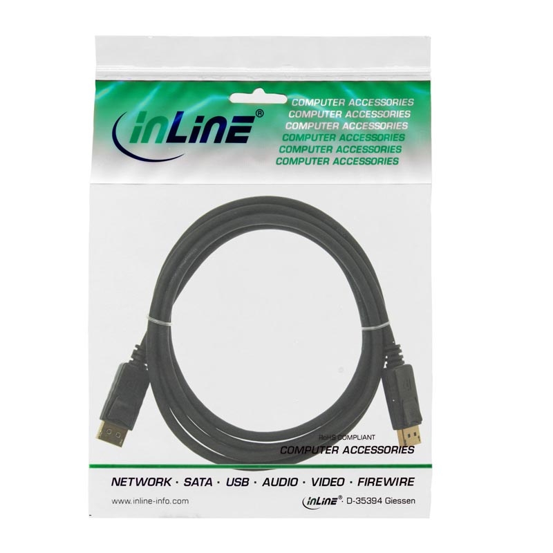 InLine DisplayPort Anschlusskabel 1m schwarz