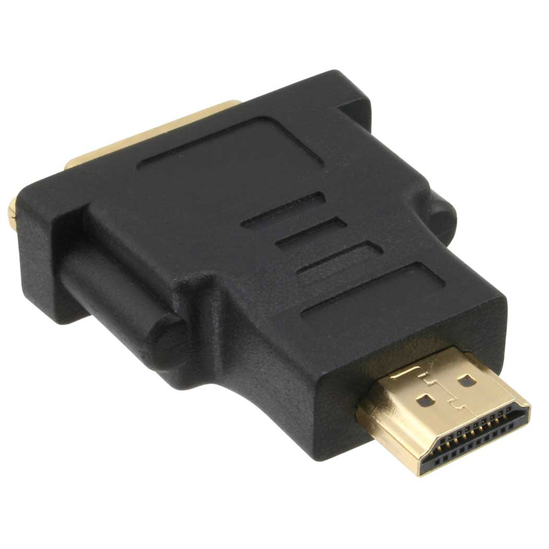 Inline HDMI-DVI Adapter HDMI Stecker auf DVI Buchse vergoldete Kontakte