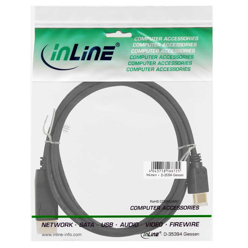 DisplayPort zu HDMI Konverter Kabel schwarz 5m